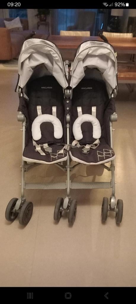 Maclaren techno twin buggy, Kinderen en Baby's, Buggy's, Ophalen, Gebruikt, Maclaren, Verstelbare rugleuning