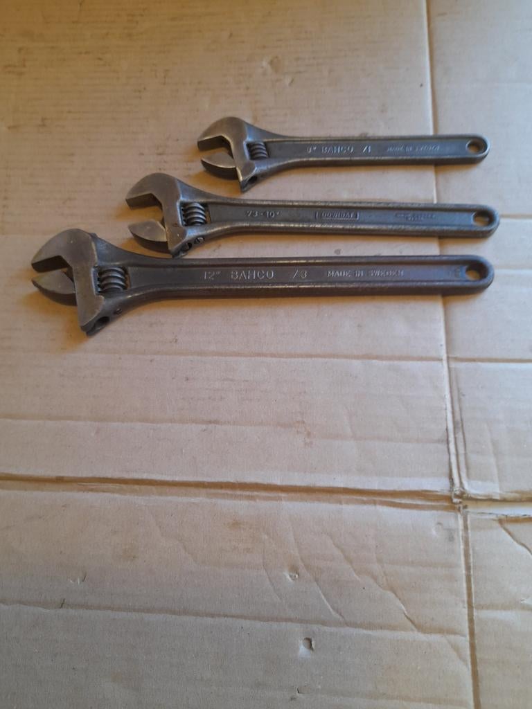 Set van 3 Bahco verstelbare moersleutels, Ophalen of Verzenden