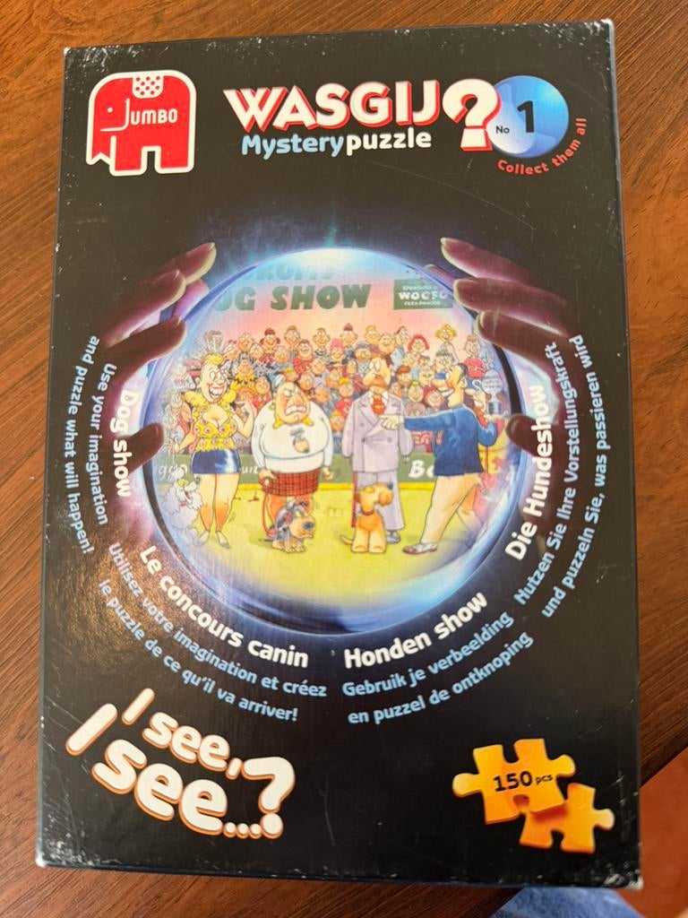Wasgij Mystery puzzle nr. 1 Dog Show, Ophalen of Verzenden, Minder dan 500 stukjes, Zo goed als nieuw, Legpuzzel
