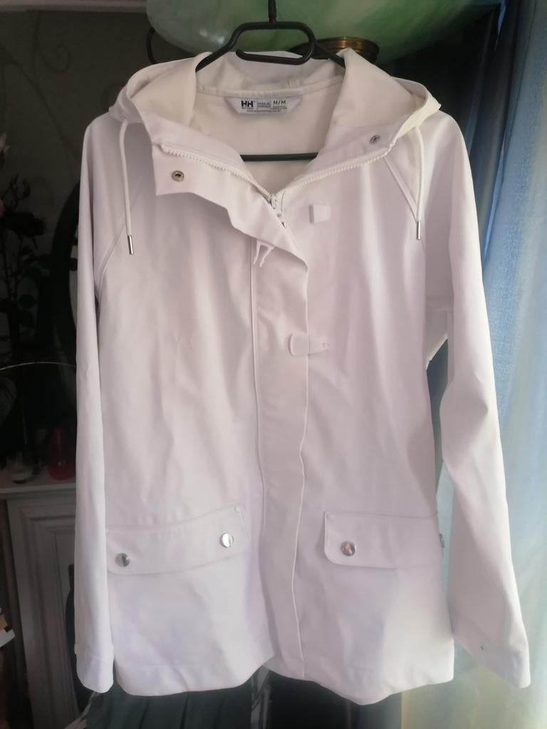 Nieuwe Helly Hansen regenjas - Wit, Maat M, Maat 38/40 (M), Helly Hansen, Wit, Nieuw