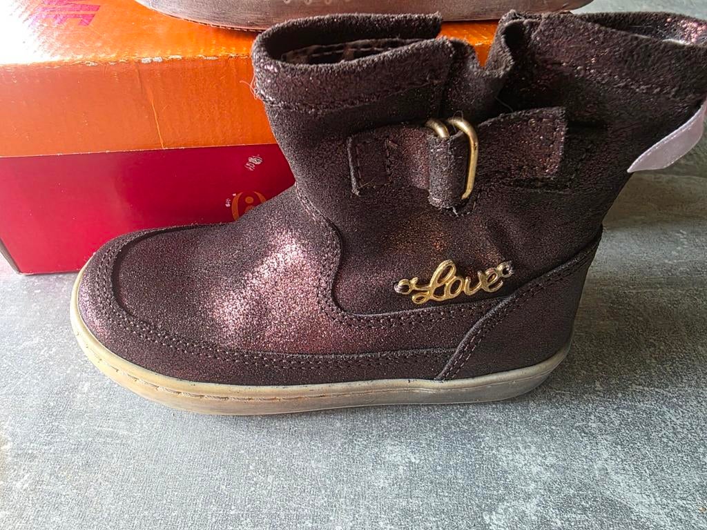 Shoesme laarsjes leer brons maat 25 nieuw in doos, Meisje, Onbekend, Nieuw, Ophalen of Verzenden