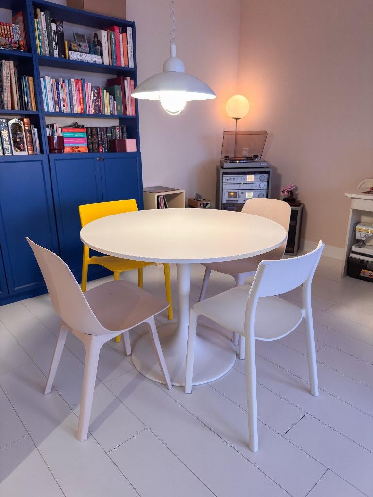Ikea Docksta ronde tafel, Ophalen, Gebruikt, Overige houtsoorten, Modern Ikea