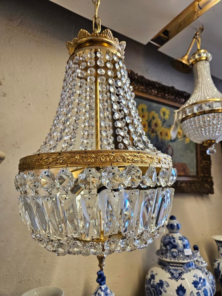 Antieke kristallen zakkroon in zeer goede staat., Ophalen of Verzenden