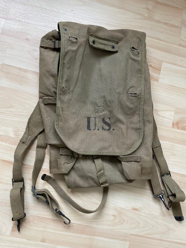 WW2 US, M-1928 haversack en gerelateerd, Ophalen of Verzenden, Landmacht, Amerika, Overige typen
