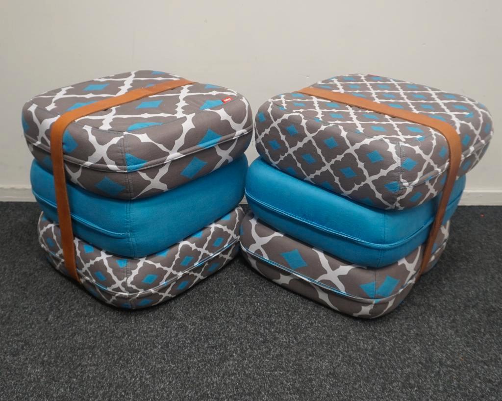 Baboesjka | Fatboy | Poef | Zitkussen | Amalia Azul, Minder dan 50 cm, Gebruikt, -, Vierkant