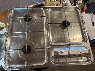 Gasstel 3 pits thermisch beveiligd, Niet ingevuld, Gebruikt, Niet ingevuld, Niet ingevuld