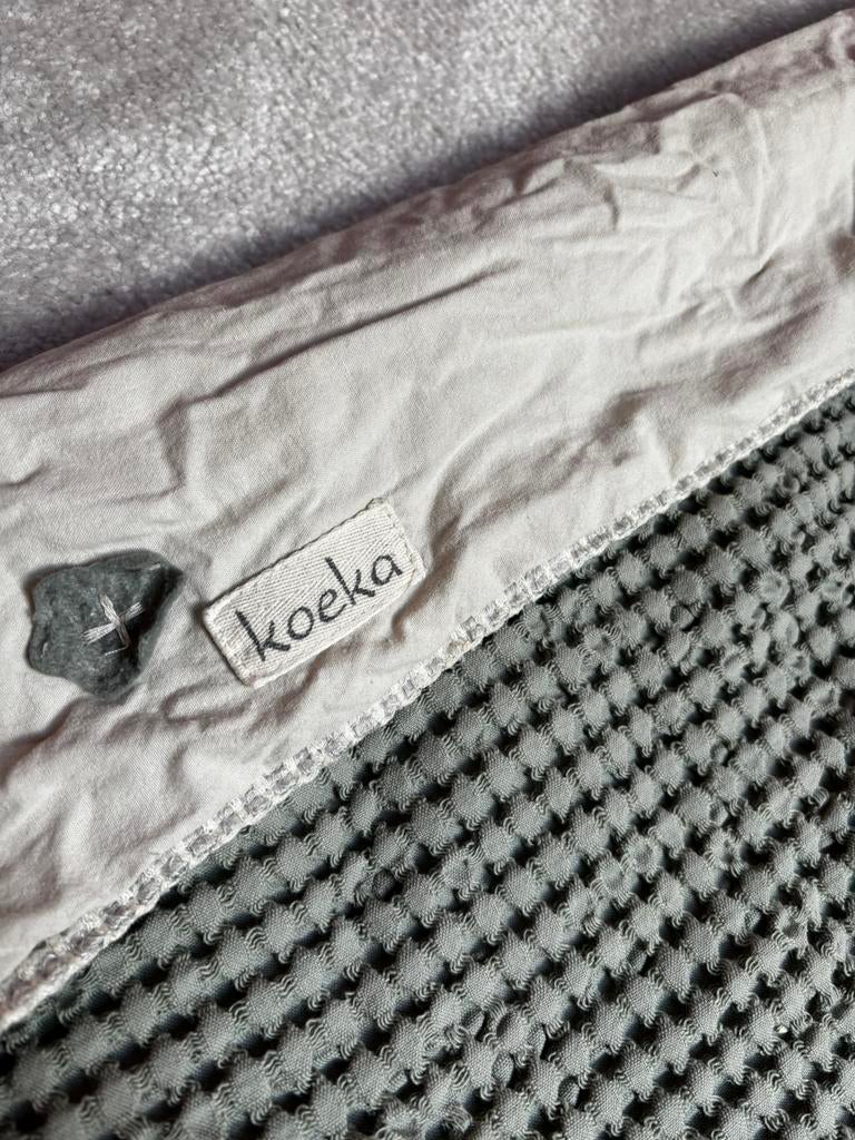 Koeka deken voor de autostoel lichtgroen, Ophalen of Verzenden, Gebruikt, 100 cm of meer, Deken