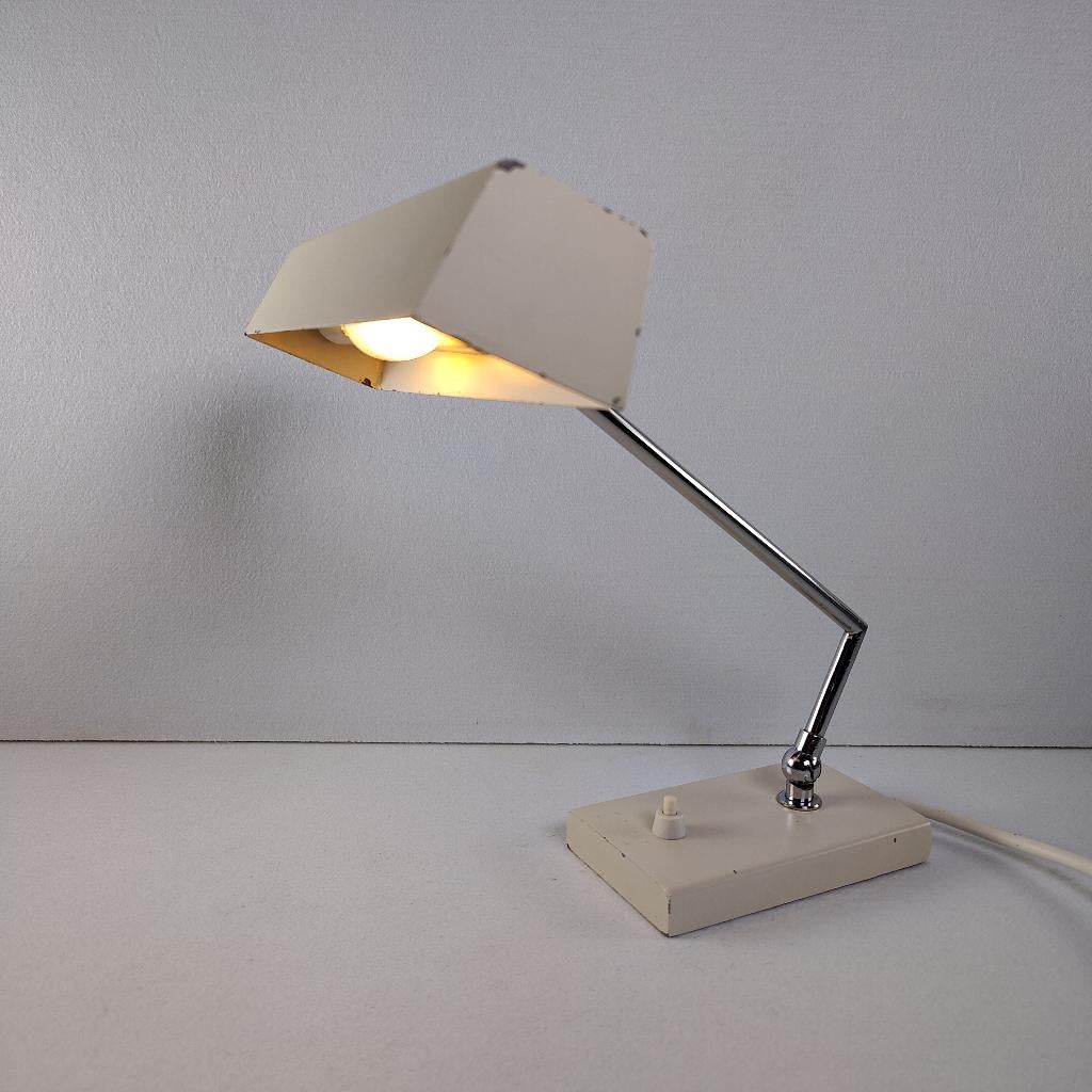 Heca Edam Holland Bureaulamp H.Th.J.A. Busquet, 1956, Ophalen of Verzenden, Gebruikt, Metaal, Minder dan 50 cm