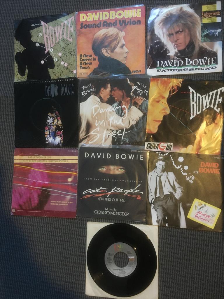 David Bowie en Prince-singles verzameling1-2, Verzenden, Zo goed als nieuw, Pop