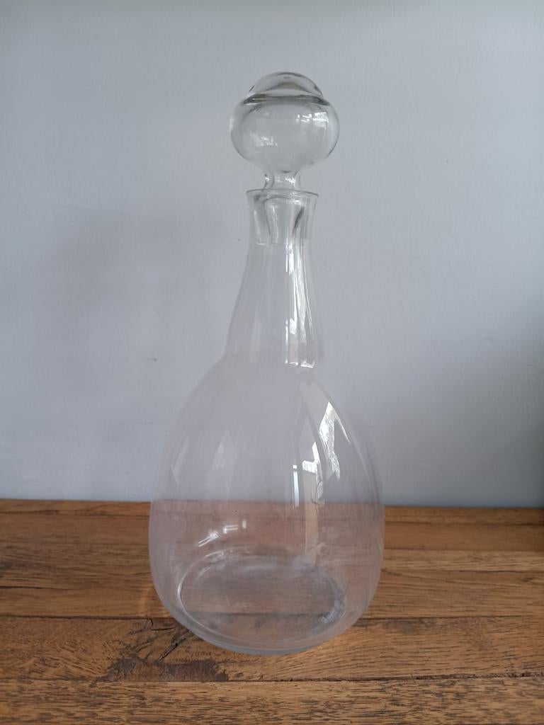 De Basel karaf met stop, Antiek en Kunst, Antiek | Glas en Kristal, Ophalen of Verzenden