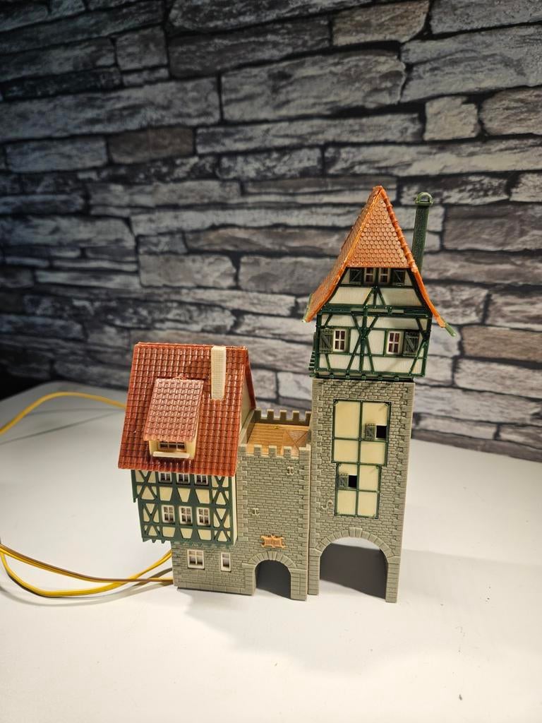 Vakwerk Stadspoort N spoor modeltrein 1:160, Hobby en Vrije tijd, Modeltreinen | N-Spoor, Gebruikt, Brug, Tunnel of Gebouw, Gelijkstroom of Wisselstroom