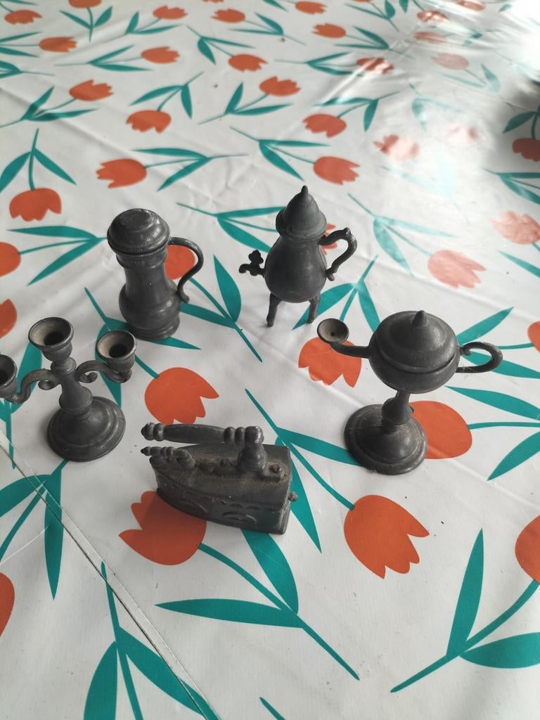 Tinnen miniaturen, Ophalen of Verzenden