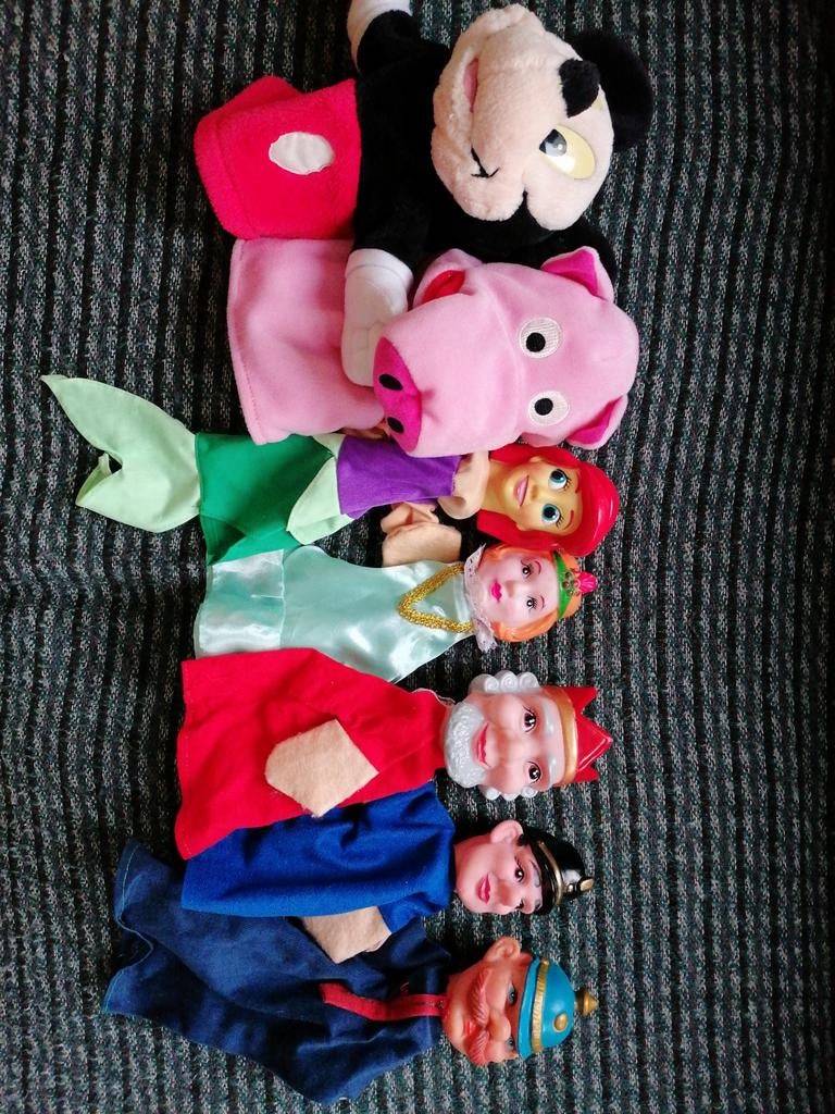 Handpoppen Set - Diverse Karakter, Ophalen of Verzenden, Gebruikt, Overige typen