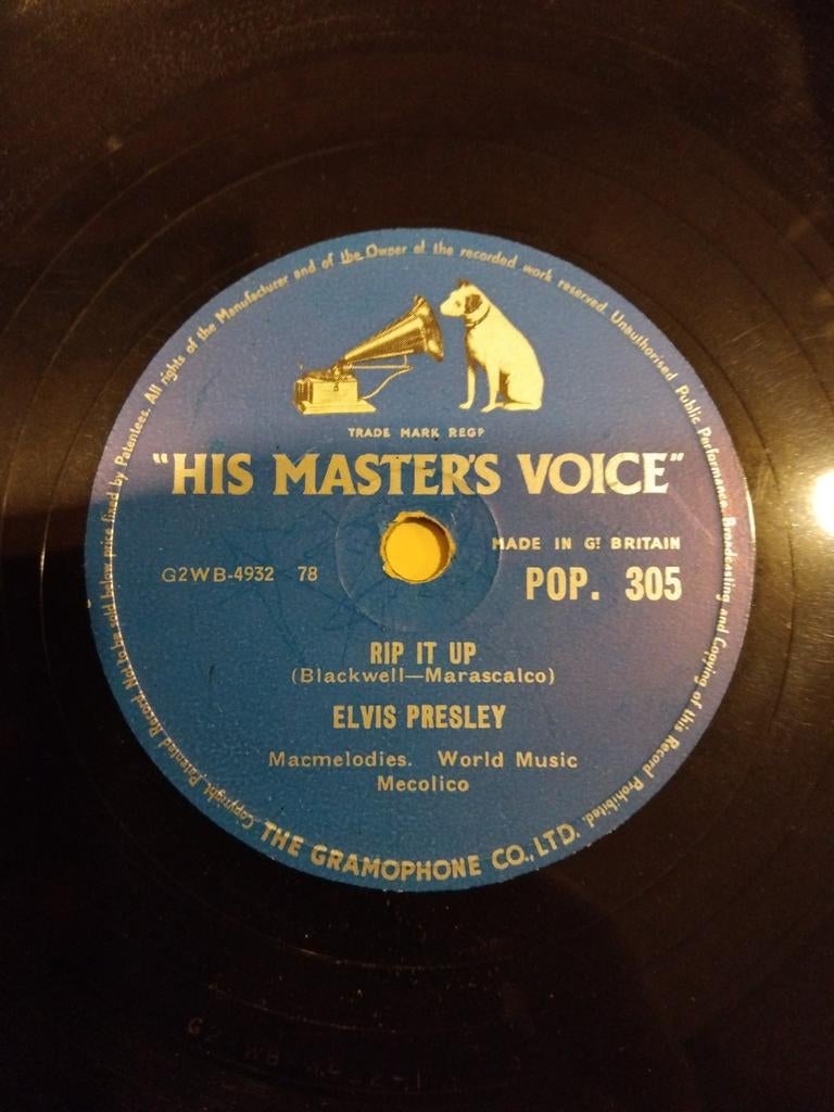 Elvis Presley - Rip it up 78RPM, Ophalen of Verzenden, Gebruikt, 10 inch