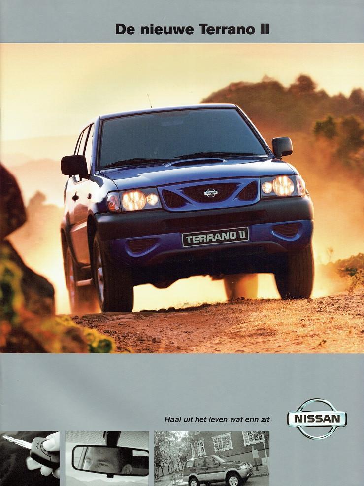 Folder Nissan Terrano ll (1999), Boeken, Auto's | Folders en Tijdschriften, Zo goed als nieuw, Nissan, Verzenden