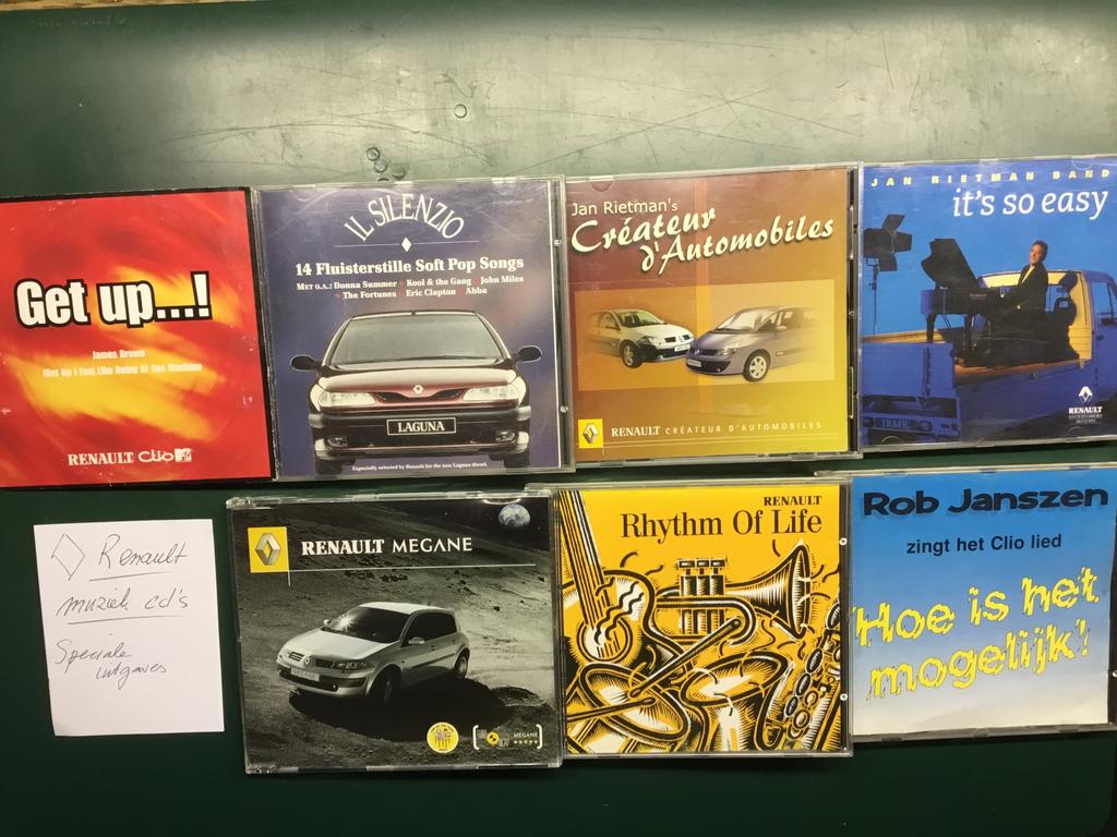 7 Renault speciale uitgave cd’s, Ophalen of Verzenden, Gebruikt