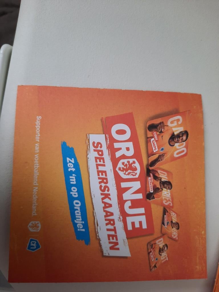 Oranje spelerskaarten van ah en ah winkeltje, Verzamelen, Supermarktacties, Albert Heijn, Ophalen