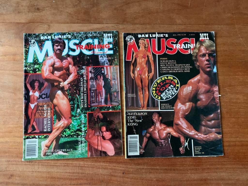 2 Muscle Training Illustrated bodybuilding fitness 80ies, Ophalen of Verzenden, Gelezen, Sport en Vrije tijd