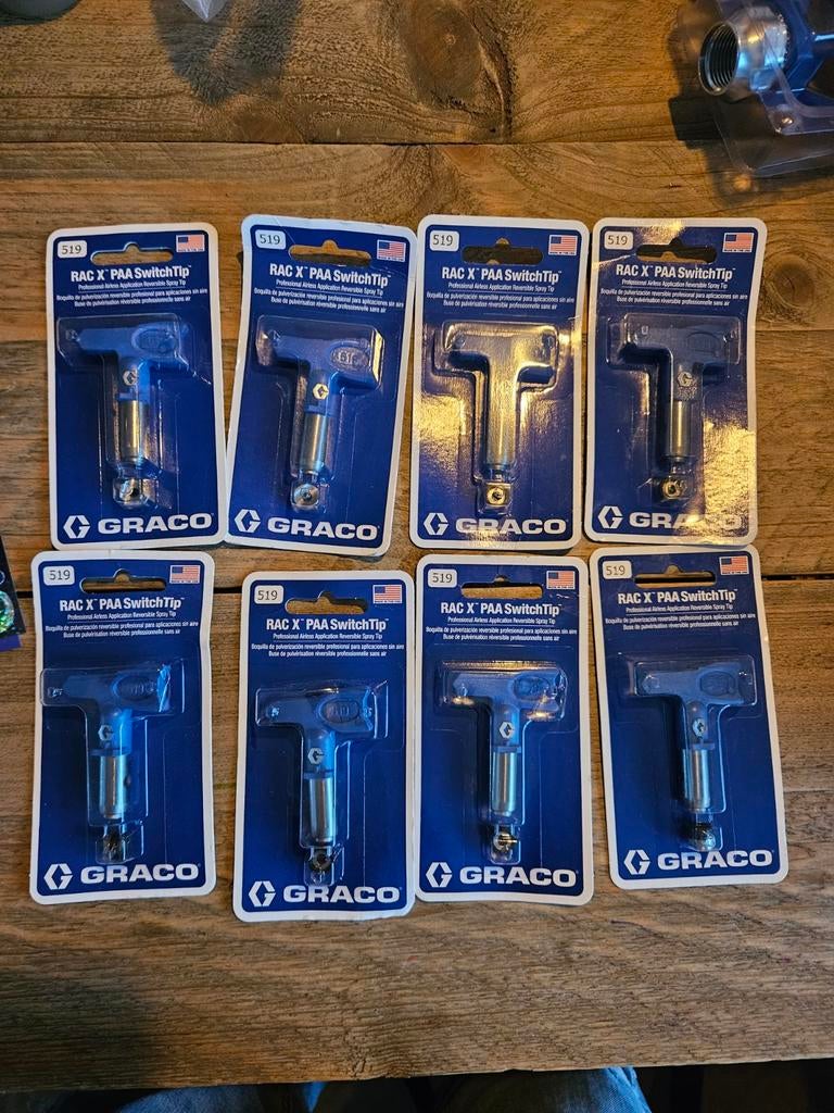 Graco RAC X PAA 519 Spuittip, Ophalen of Verzenden, Zo goed als nieuw, Verfspuit of Verfpomp