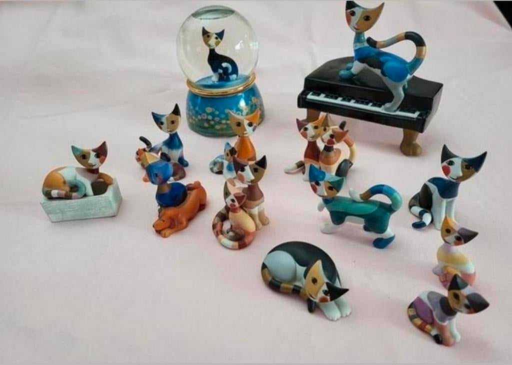 Goebel Kattenfiguren Collectie, Verzamelen, Beelden en Beeldjes, Ophalen, Zo goed als nieuw, Dier