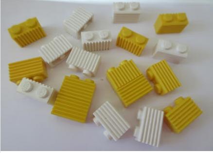 nr. 5233, Steentjes 1x2 met ribbels., Ophalen of Verzenden, Zo goed als nieuw, Complete set, Lego