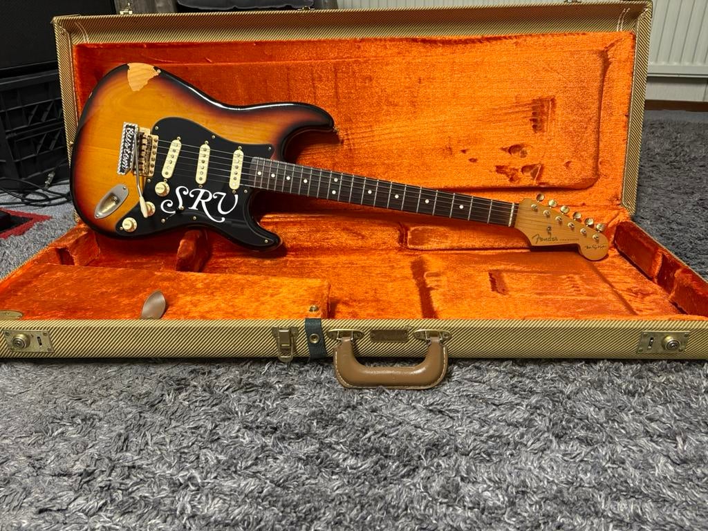 Fender stevie ray vaughan stratocaster 1992, Ophalen of Verzenden, Gebruikt, Solid body, Fender