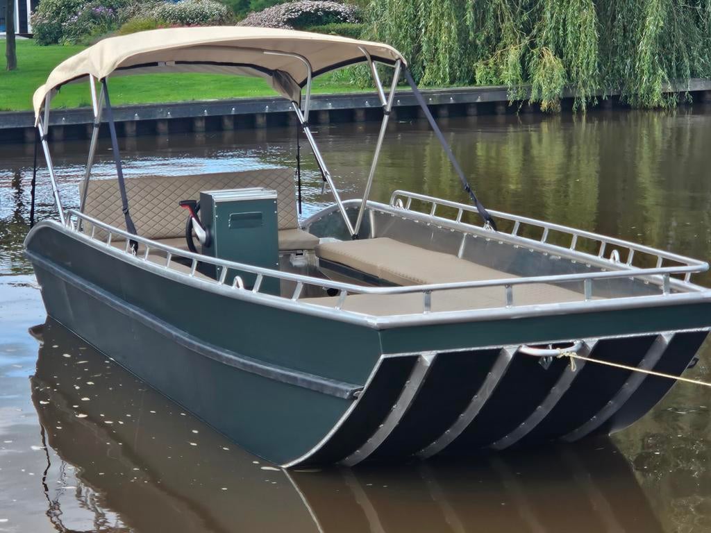 DW BOTENBOUW Aluminium weteringse Platbodem, 10 tot 30 pk, 6 meter of meer, Ophalen of Verzenden, Nieuw