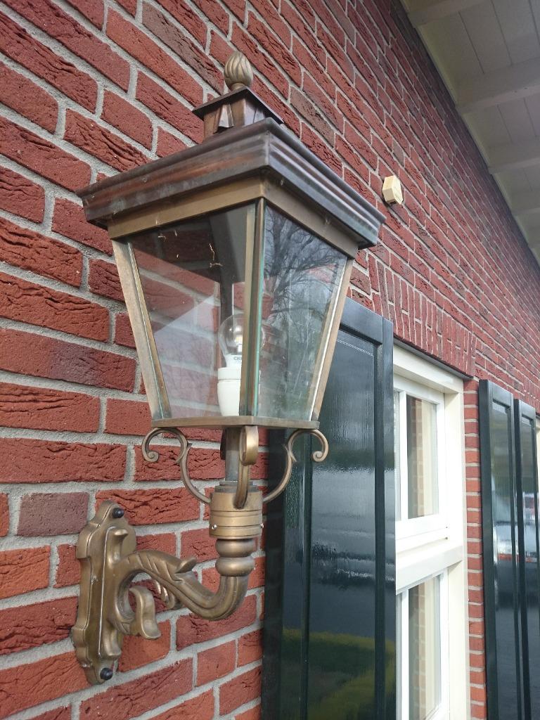 Nostalgische tuinverlichting buitenlamp & mooie lantaarnpaal, Ophalen, Nieuw, IJzer
