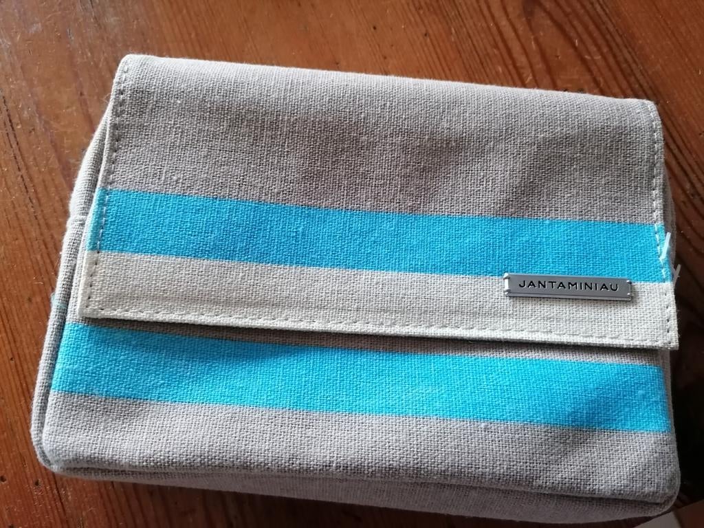 Jan taminiau toilettas voor KLM, Sieraden, Tassen en Uiterlijk, Toilettassen, Verzenden, Zo goed als nieuw, Beige, Heer of Dame