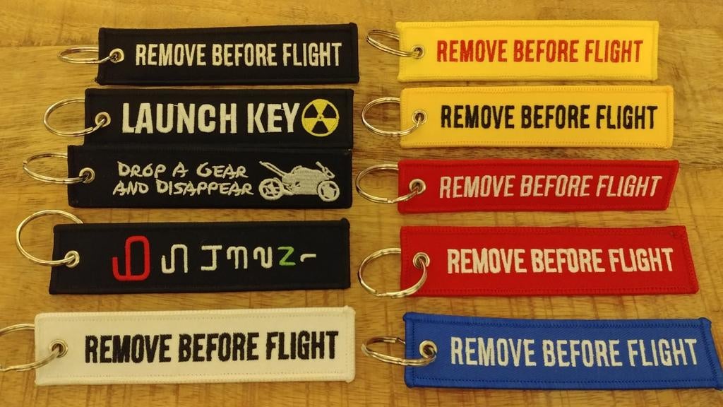 Diverse Sleutelhangers | Remove Before Flight, Ophalen of Verzenden