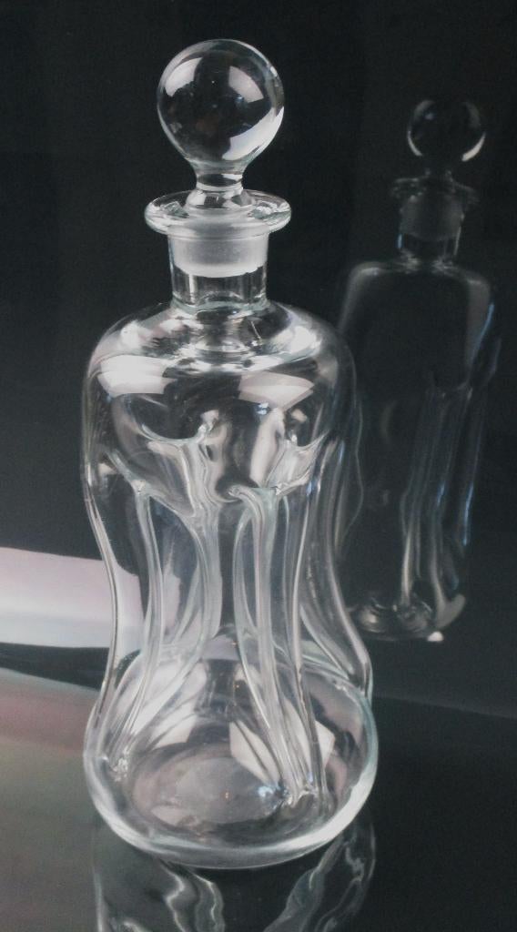 Holmegaard kluk fles karaf helder glas, Ophalen of Verzenden