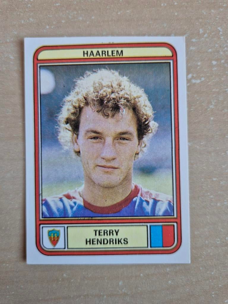 Panini Voetbal 80 Terry Hendriks Haarlem, Ophalen of Verzenden, Zo goed als nieuw, Ajax, Poster, Plaatje of Sticker
