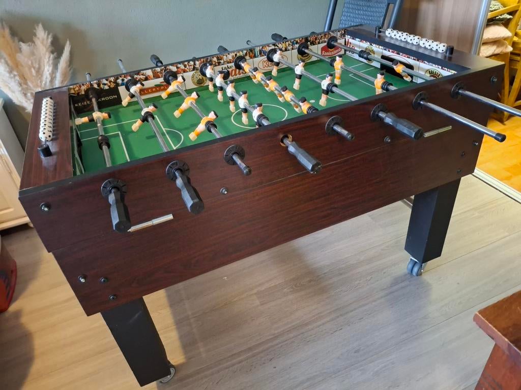 Voetbaltafel bruin goed instaat, Ophalen of Verzenden