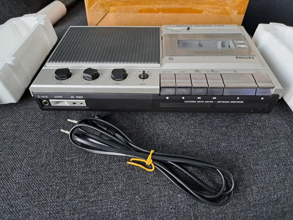 Philips cassette recorder, vintage collectors item., Ophalen of Verzenden