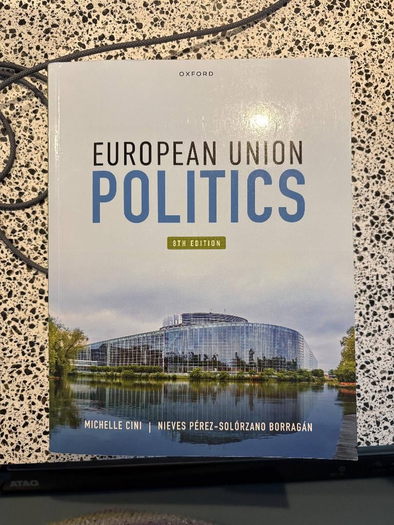 European Union Politics - 8th Edition, Boeken, Studieboeken en Cursussen, Ophalen of Verzenden, Michelle cini, Gamma, WO