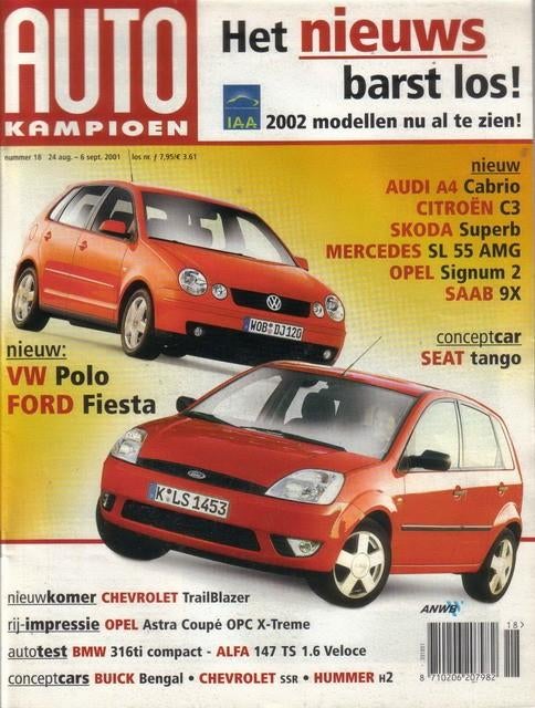 Autokampioen 18 2001 : Alfa Romeo 147 TS - BMW 316ti Compact, Ophalen of Verzenden, Gelezen, Algemeen