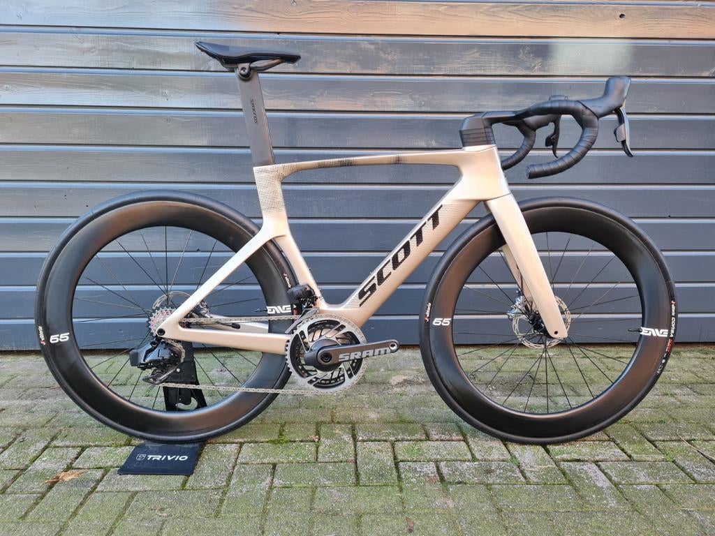 Nieuwe Scott Foil RC Pro Sram Red 2x12 Quarq Syncros maat S, 28 inch, Carbon, Heren, Nieuw