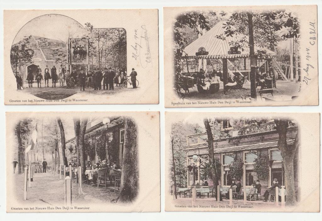 7 x Nieuwe Huis Den Deijl Wassenaar prille begin 1900, Verzenden, Voor 1920, Zuid-Holland