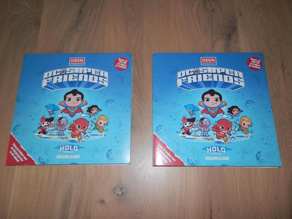 DC Super Friends Holo Kaartjes in Verzamelalbum van Deen, Deen, Ophalen of Verzenden