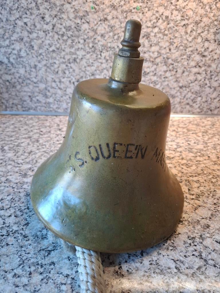 Antieke Scheepsbel "Queen Mary", Antiek en Kunst, Ophalen of Verzenden, Brons