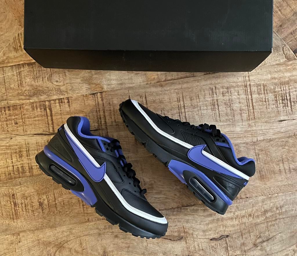 Nike Air Max BW Black Persian Violet Leather maat 42 US8.5, Kleding | Heren, Schoenen, Zwart, Nike, Nieuw, Ophalen of Verzenden