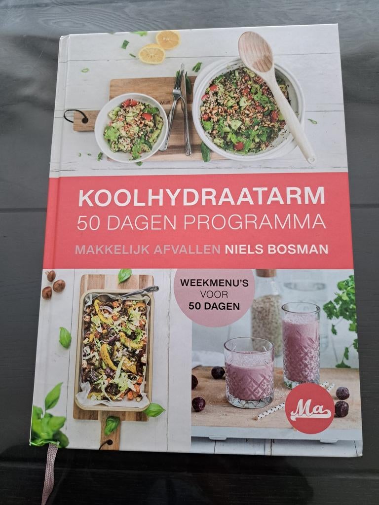 Koolhydraatarm 50 dagen programma - Niels Bosman, Hoofdgerechten, Gezond koken, Ophalen of Verzenden, Zo goed als nieuw