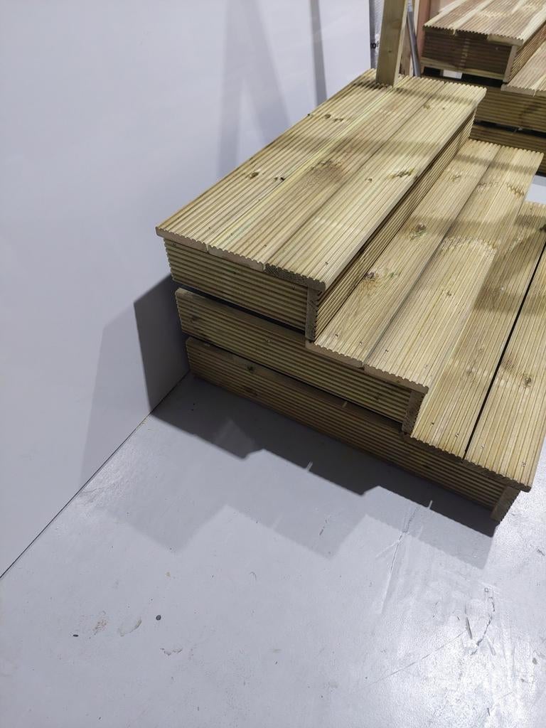 Opstap/Trap voor Stacaravan /Chalet 100 cm of 125 cm breed, Ophalen, Gebruikt