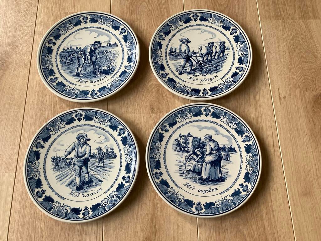 Delfts Blauw Bordjes - Royal Goedewaagen, Ophalen of Verzenden