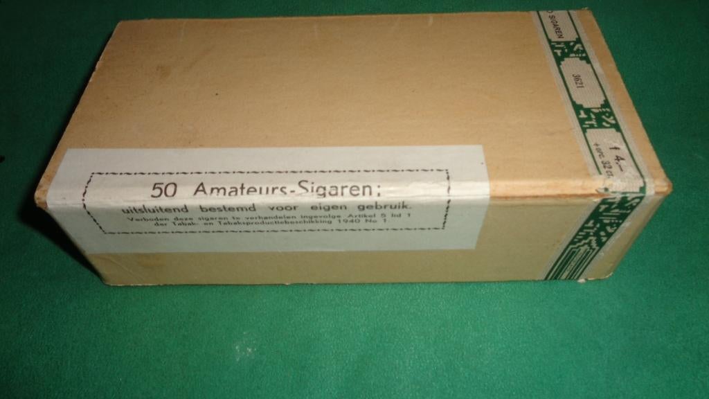 oorlog wo2 amateur tabak sigaren 50 stuks dichte verpakking, Verzamelen, Verzenden, Overige soorten, Nederland, Overige typen