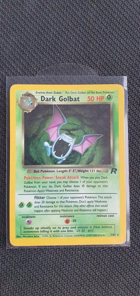 Dark Golbat 7/82 Holo + Swirl, Ophalen of Verzenden