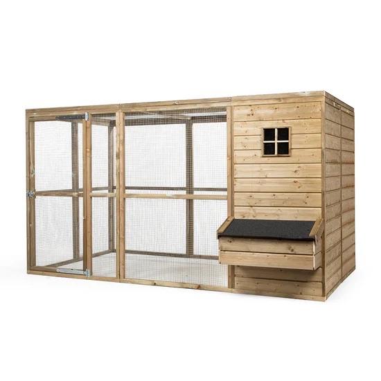 Houten Kippenhok Luuk | Nachthok + Ruime Ren | Glorenza