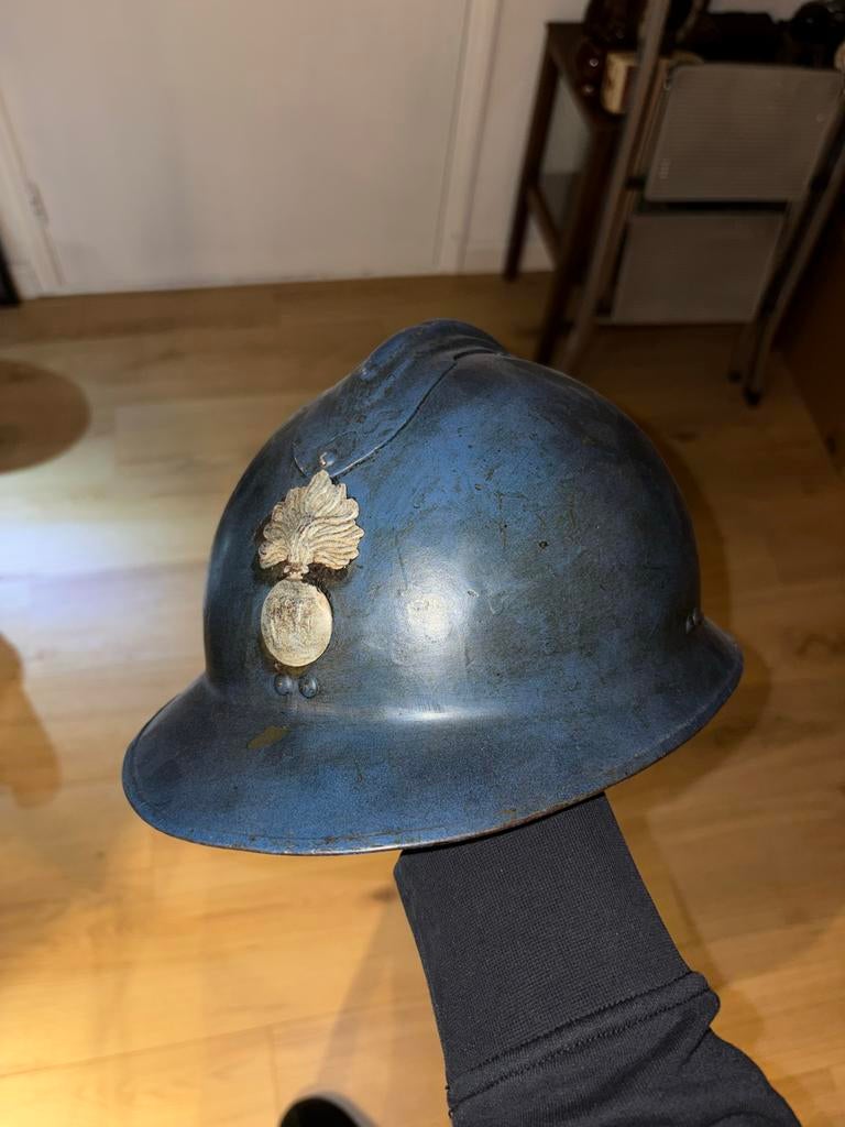 Originele Franse Adriaan Helm, Ophalen of Verzenden, Overige soorten, Overige gebieden, Helm of Baret