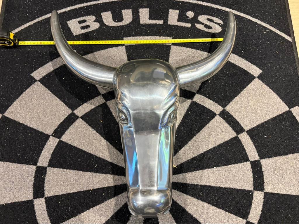 Grote Aluminium kop buffel / rund, Ophalen of Verzenden, Zo goed als nieuw