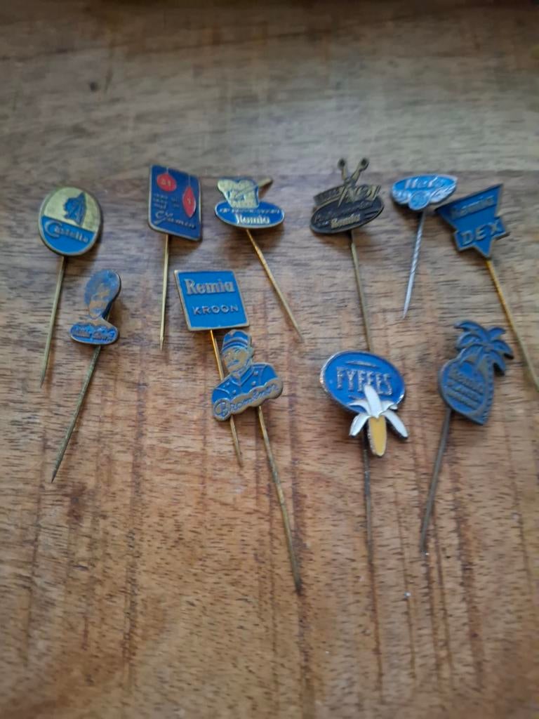 Verzameling Vintage Speldjes/Pins, Verzamelen, Speldjes, Pins en Buttons, Ophalen of Verzenden, Gebruikt, Merk, Speldje of Pin